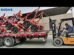 Power Construction Kabel Hydraulic Drum Trailer Max Reel Dia 3200mm dengan pembayaran penuh