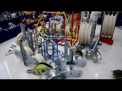 Triple Stringing Pulley Block Conductor Stringing Blocks dengan Alloy Neoprene Liner