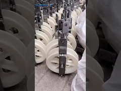 508mm Line Fittings Mc Nylon Conductor Pulley Stringing Block Dengan Tiga Roda Nylon